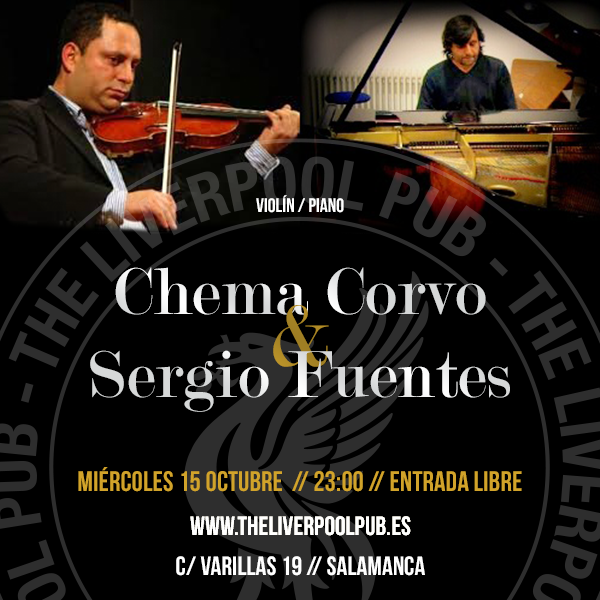 Actuación del dúo Chema Corvo al piano, Sergio Fuentes al violín