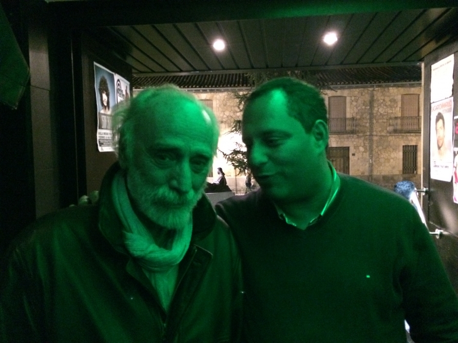 Junto a Javier Krahe, Salamanca, Febrero de 2015