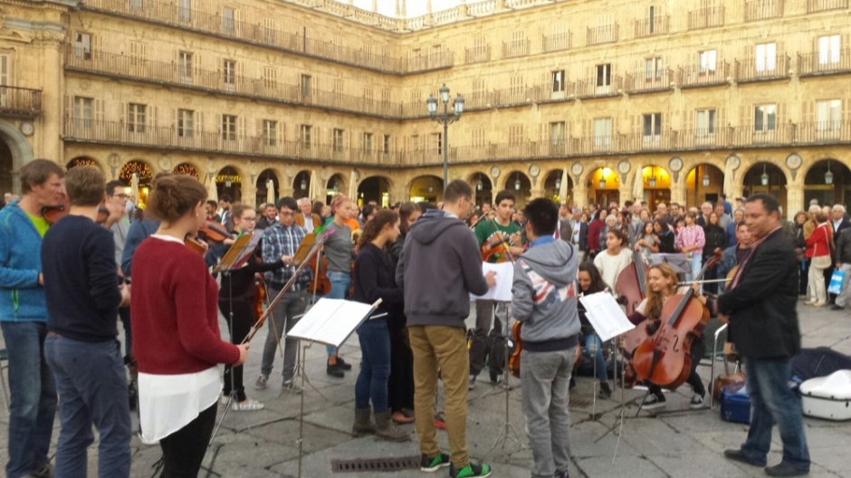 Encuentro con estudiantes músicos de Würzburg y Salamanca, Sept. 2015