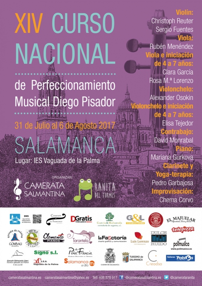 XIV Curso Nacional de perfeccionamiento musical Diego Pisador